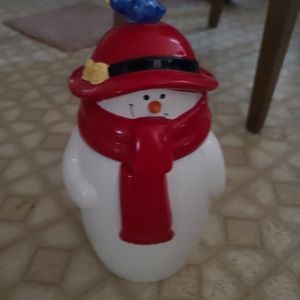 Snowman cookie jar